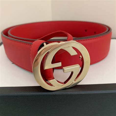 gucci red belt for women.